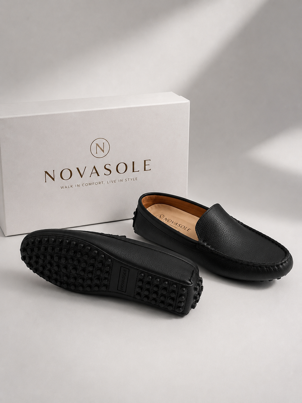 Mocassin Femme en Cuir Véritable